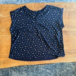 Papermoon Midnight Blue Polka Dot Blouse